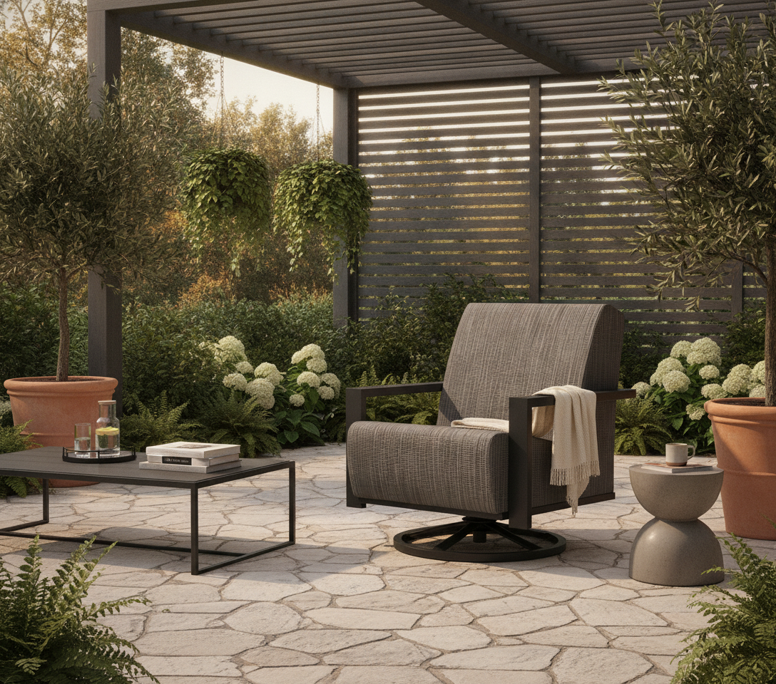 Elements Air Swivel Chat Chair — lifestyle