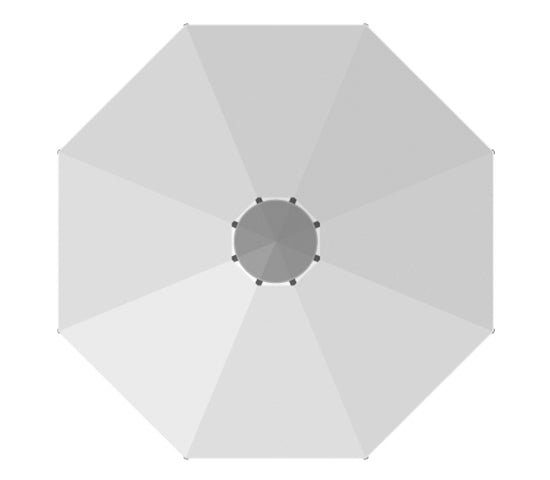 Homecrest Sol 13' Octagon Cantilever Umbrella