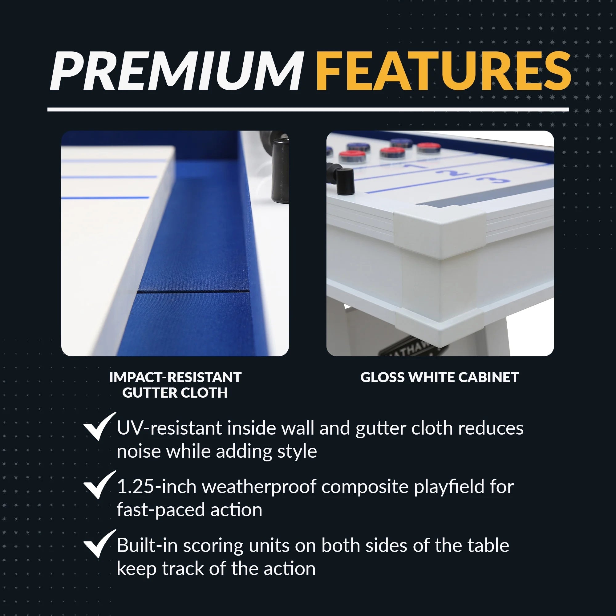 Crestline 12-Ft Outdoor Shuffleboard Table
