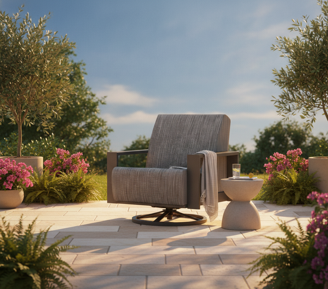 Blair Air Swivel Chat Chair — lifestyle