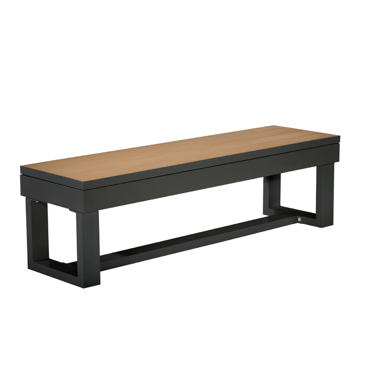 American Heritage Lanai 8' Outdoor Pool Table Set — Obsidian Black