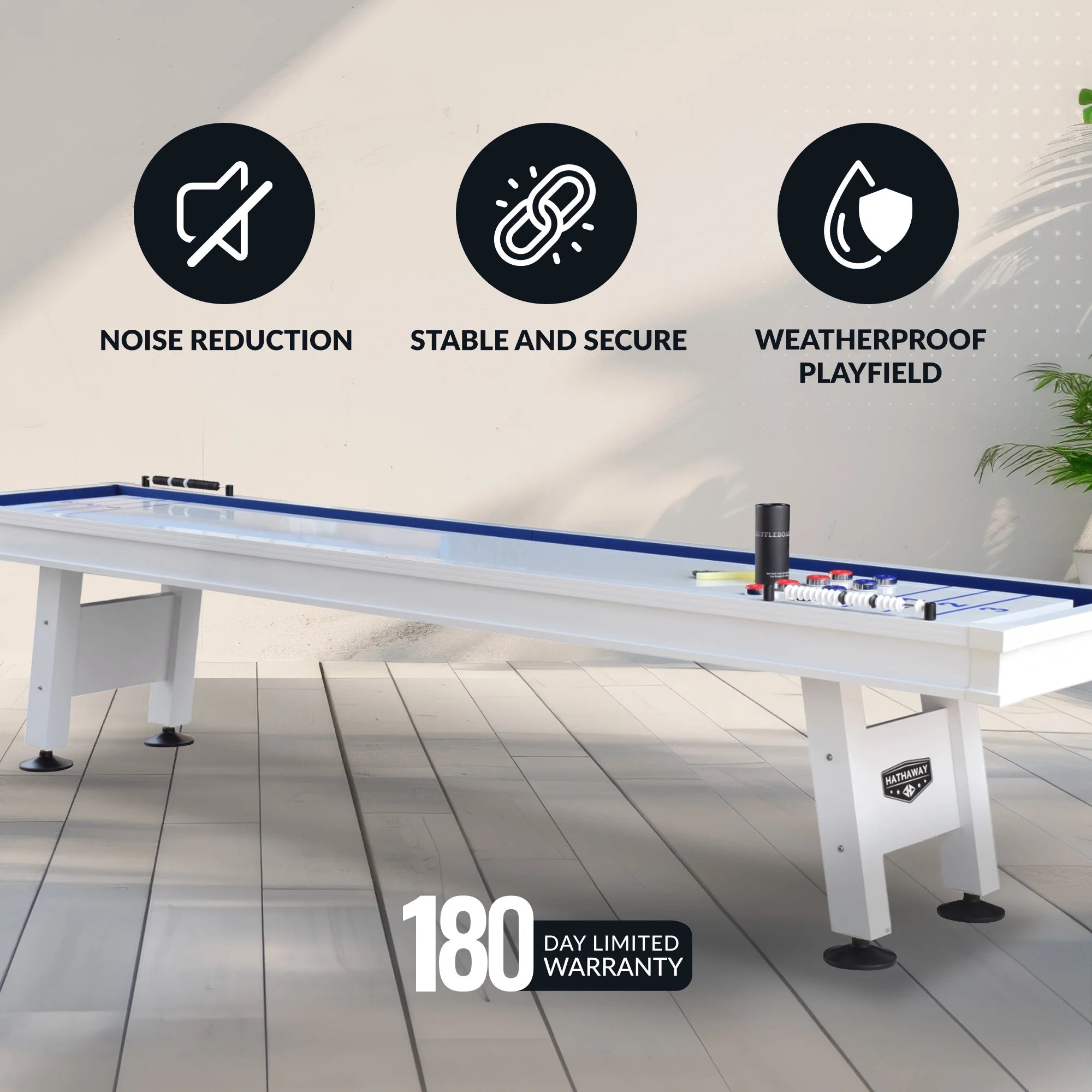 Crestline 12-Ft Outdoor Shuffleboard Table
