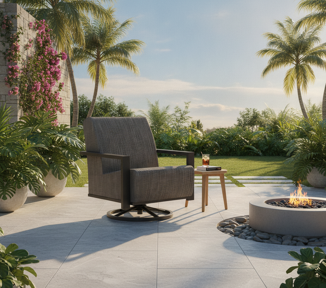 Elements Air Swivel Chat Chair — lifestyle