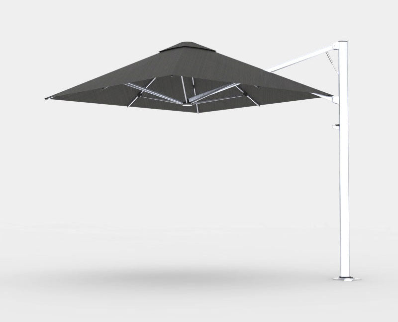 Shadowspec Serenity™ — 3D render, Space Grey frame, Black canopy