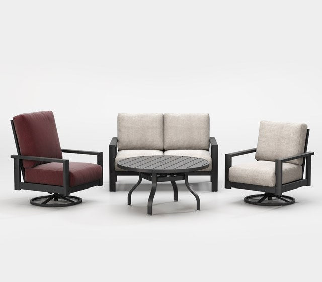 Homecrest Elements Cushion Swivel Rocker Chat Chair — outdoor lifestyle