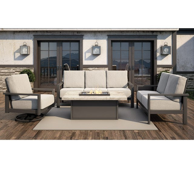 Homecrest Elements Cushion Swivel Rocker Chat Chair — outdoor lifestyle