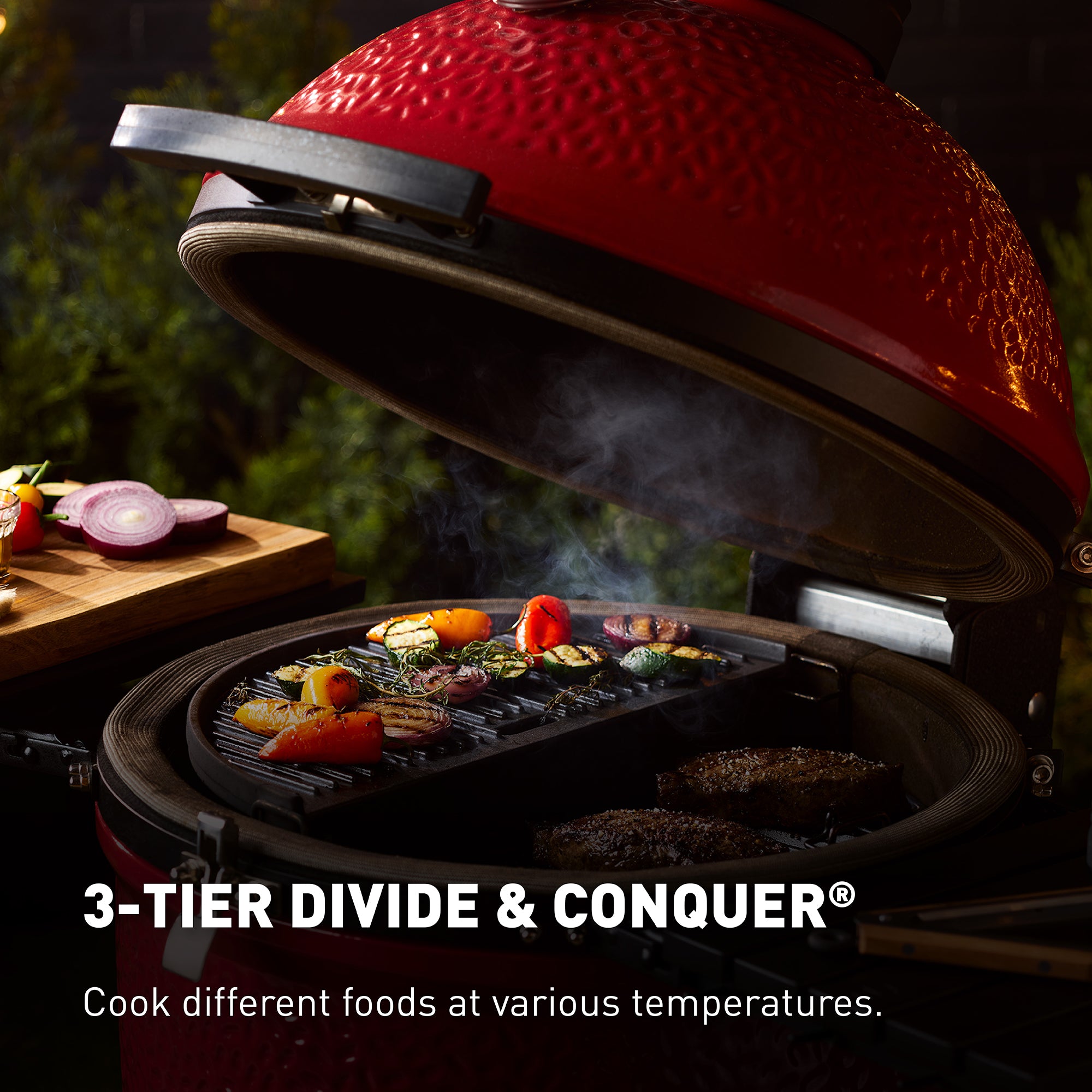Kamado Joe Big Joe Red III w/ Cart
