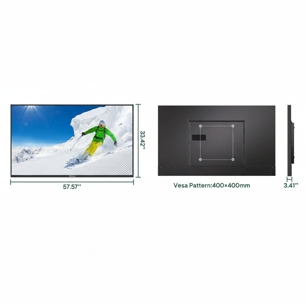 Sylvox 65" 4K UHD 120Hz Outdoor Smart Google TV - 1000 Nits