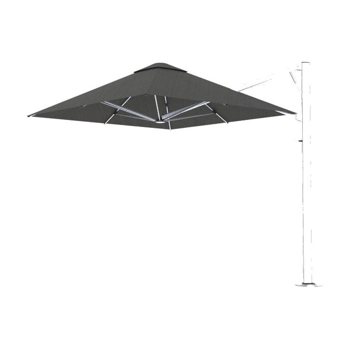 Shadowspec Serenity cantilever umbrella — pure white square hero